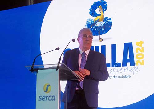 Agustín García, presidente del Grupo Serca durante la plenaria