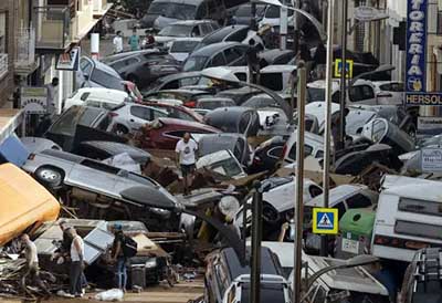 DANA afecta coches